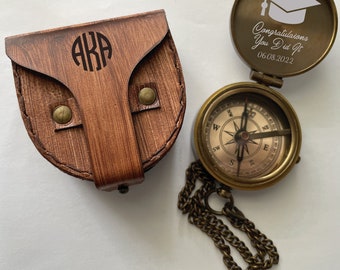 Valentines Day Personalized Engraved Compass, Father Day Gift Compass, Personalized Gift Compass