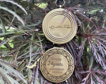 Custom Engraved Compass, Personalized Working Compass, Gift for Dad