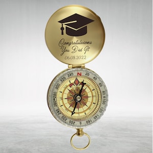 Couple Anniversary Gift, Personalized Gift Compass, Adventure Awaits, Custom Engraved Anniversary Gift, Wedding Gift For Groom, Gift For Dad