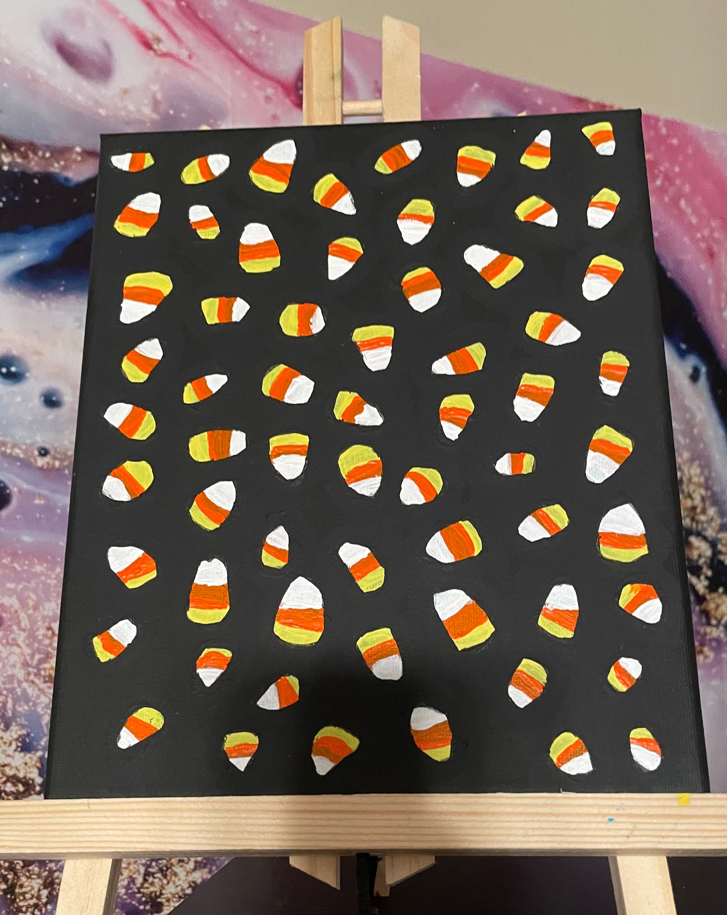 Blue Candy Corn Art Board Print for Sale by CalamityHA