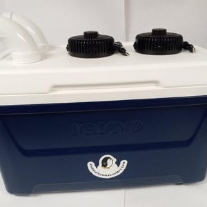 Portable Swamp Cooler, 48 Qt Ice Air Conditioner with USB Fans immagine 1