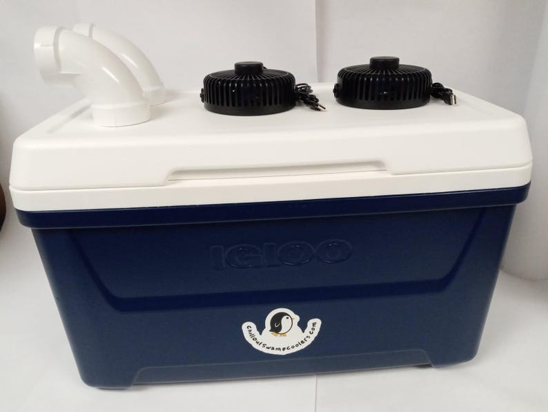 Portable Swamp Cooler, 48 Qt Ice Air Conditioner with USB Fans immagine 1
