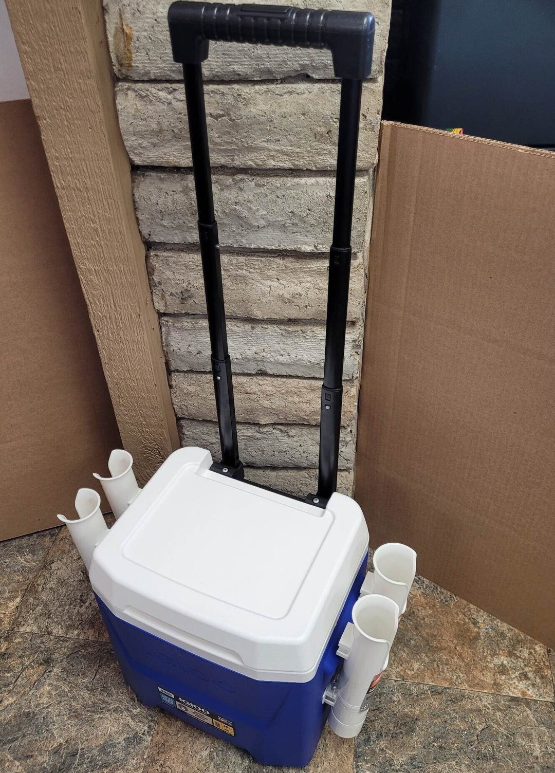 Fishing Rod Holder Cooler Cart Good for Pier Dock Land Fish Pole Etsy