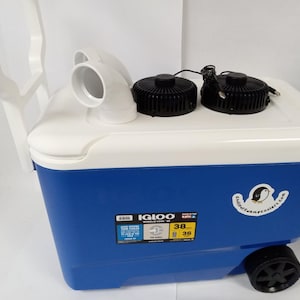 CHILL OUT! Swamp Cooler 38 qt Portable Air Conditioner 3 Speed USB Fan Camping