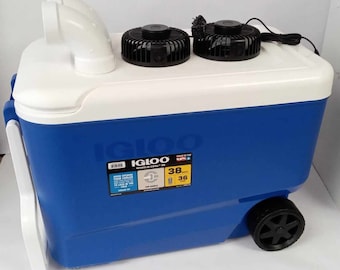 DÉTENDEZ-VOUS ! Swamp Cooler, 38 pintes, climatiseur portable, 3 vitesses, ventilateur USB, camping