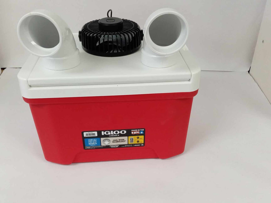 CHILL OUT Swamp Cooler – 28qt Portable Air Conditioner With 2 USB Fans, 3 Speeds