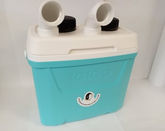 Swamp Cooler Portable Air Conditioner Summer Special 28 qt Blows Cold Air at 55 Degrees With Twin 3 Speed USB Fans Camping Burning Man Camp