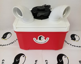 CHILL OUT! Swamp Cooler 9 qt Portable Air Conditioner 3 Speed USB Fan