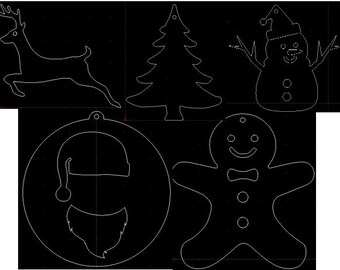 Fichier DXF de décorations de Noël