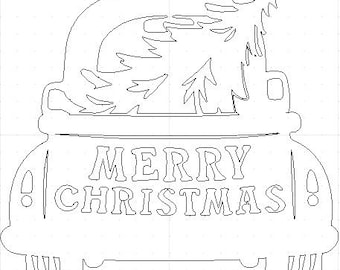 Panneau camion de Noël