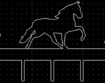 Fichier DXF pour étagère à chevaux
