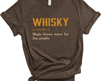 Whiskey Tshirt Gift For Whiskey Lover, Whiskey Gift For Men, Bachelor Whiskey Party Favor, Funny Whiskey Definition Shirt, Guys Graphic Tees