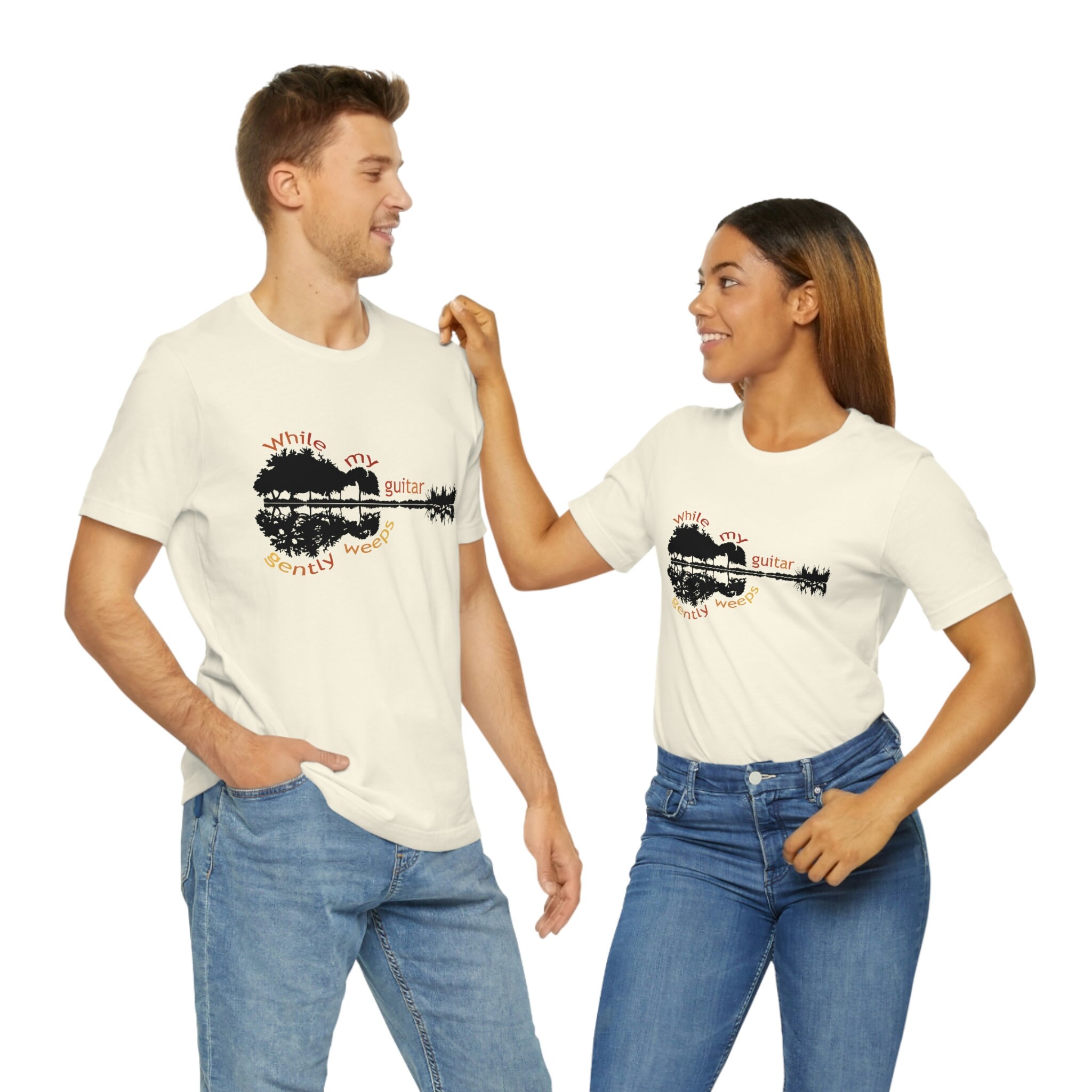 While My Guitar Gently Weeps, Beatles Lyrics T Shirt, Music Lover