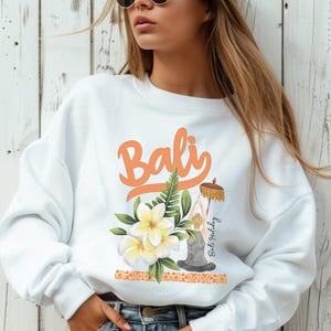 Bali Vacation Sweatshirt - Tropical Island Getaway Long Sleeve Jumper, Travel Souvenir Pullover, Holiday Adventure Crewneck, Bali Beachwear