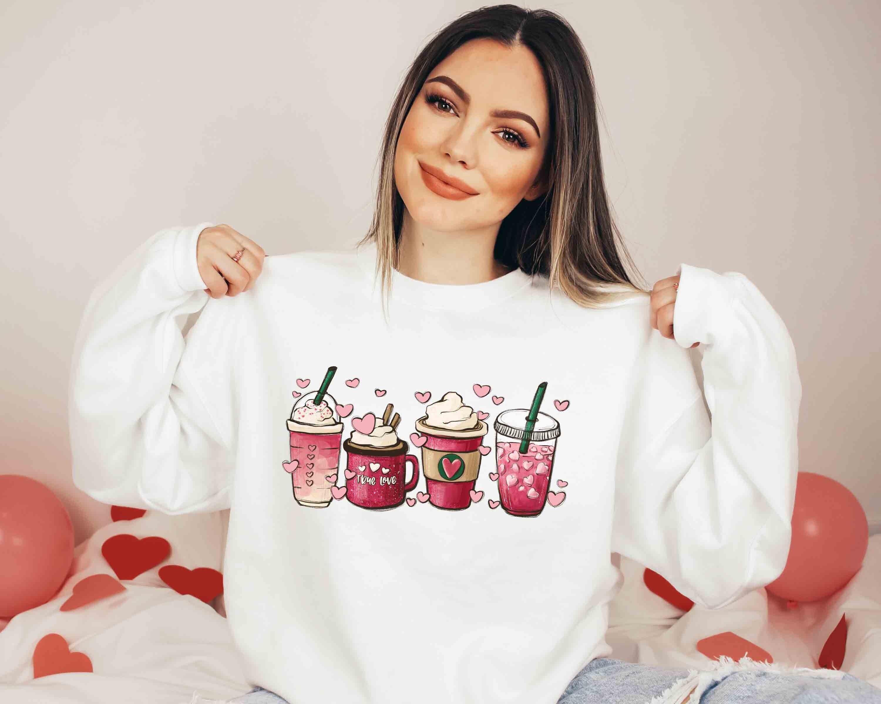 Discover Valentines Day Coffee Cups Sweatshirt