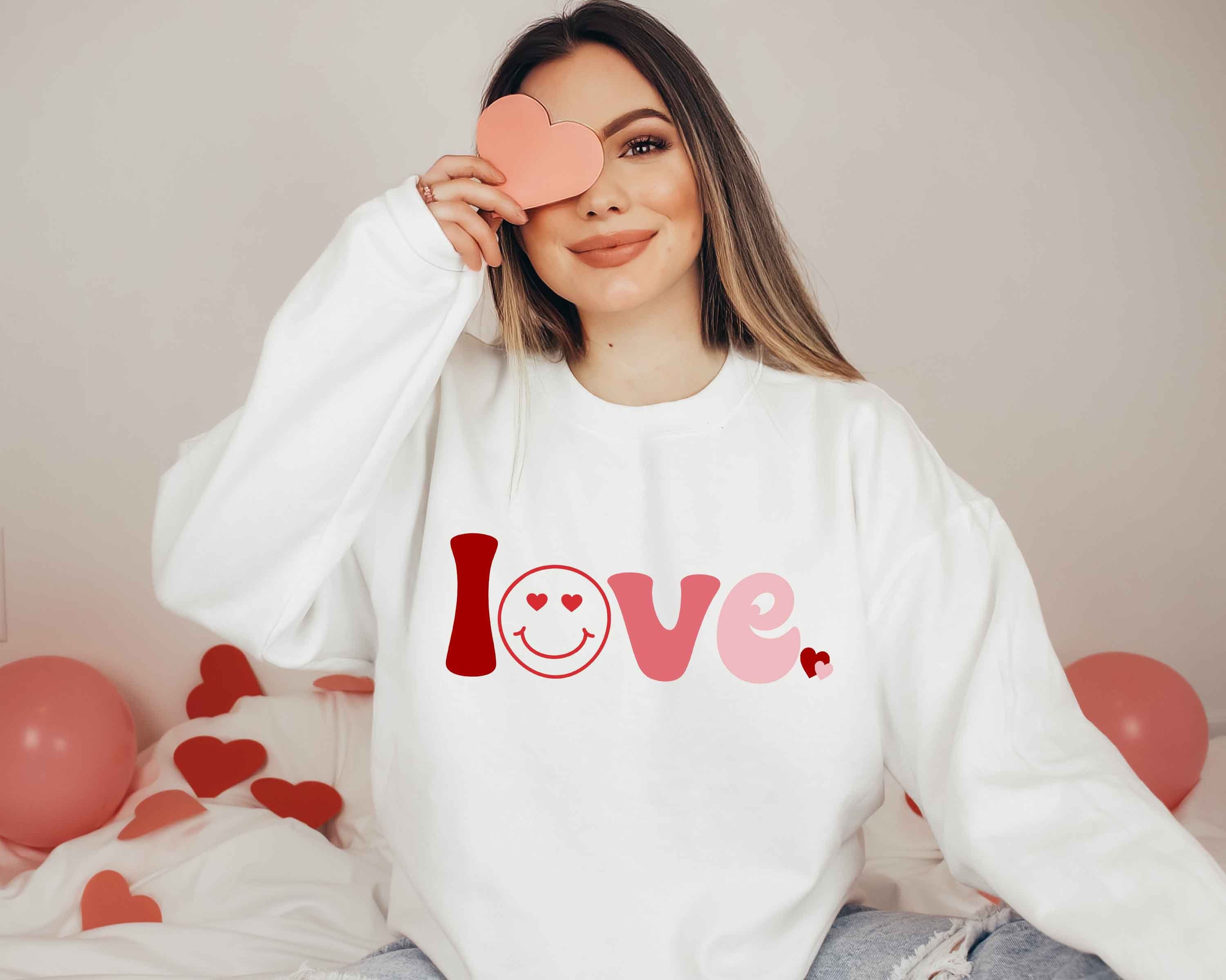 Discover Love Smiley Heart Sweatshirt