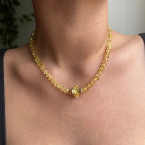Vintage Thai tourmaline stone necklace -