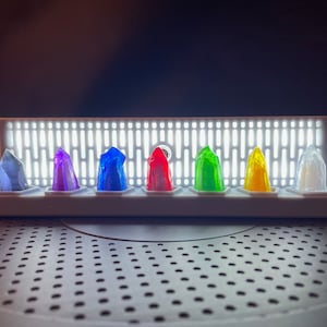 Wireless Kyber Crystal Light-Up LED Stand - Death Star Style