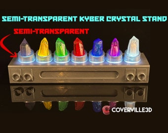 Kyber Crystal Light-Up Stand (includes rechargeable USB LED light)