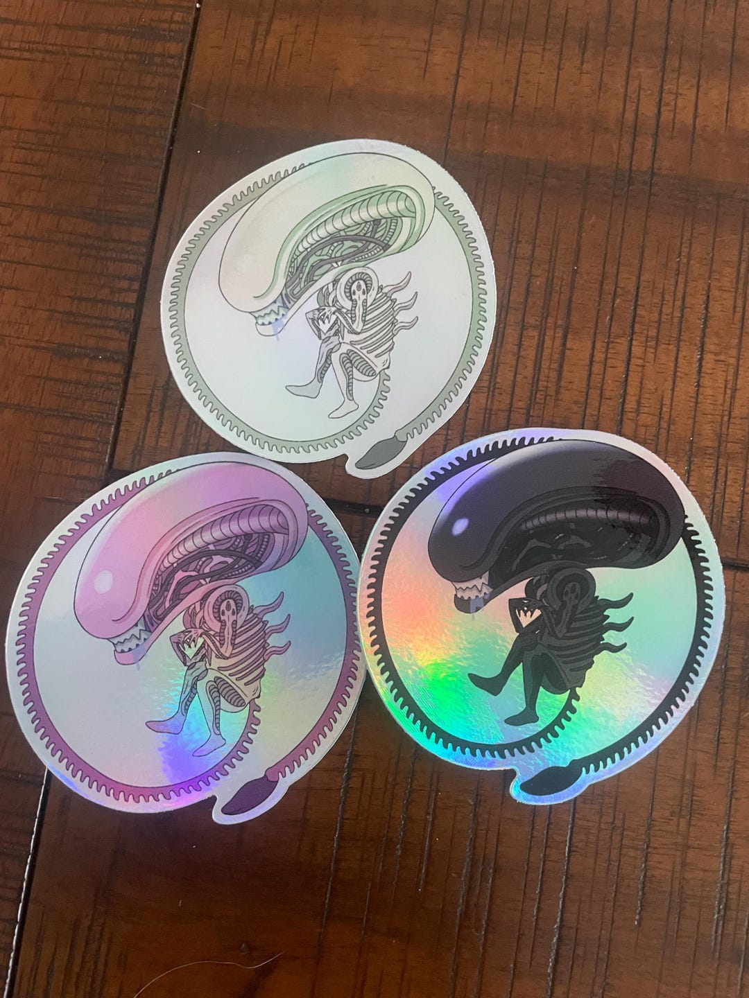 Holographic Alien Xenomorph Sticker - Etsy