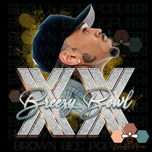 BREEZY bowl Chris Brown PNG for DTF sublimation digital print