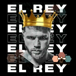 Canelo Alvarez PNG for DTF or Sublimation black white two digital files DTG