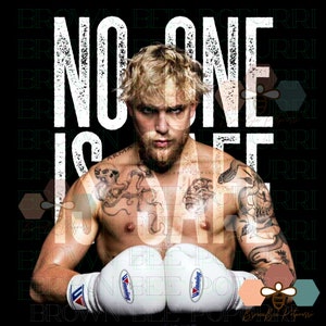Jake Paul PNG: Estampa de camisa DTG DTF (Imagem digital)