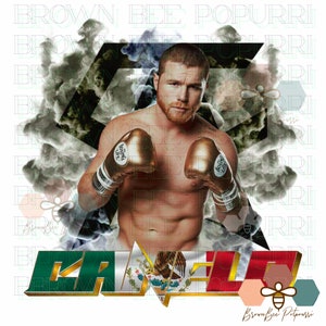 Canelo Alvarez PNG Saul el canelo digital campeón image for DTF DTG