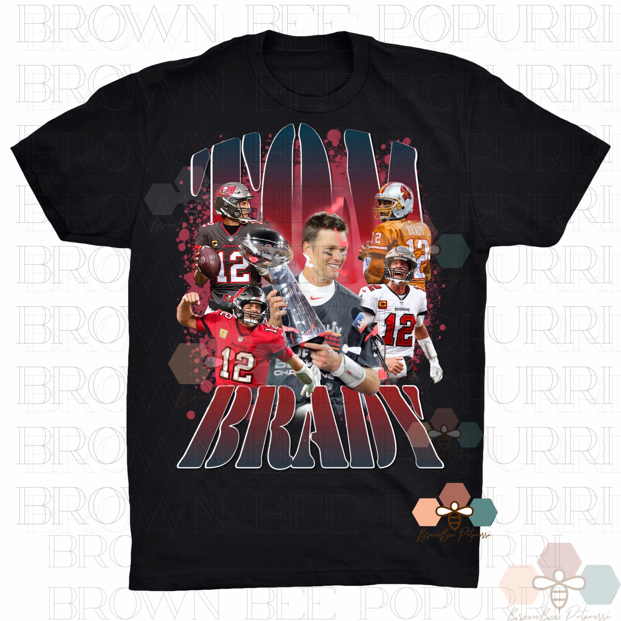 Tom Brady PNG TB12 Tampa Bay Buc for DTF Digital Print Sublimation DTG - Etsy