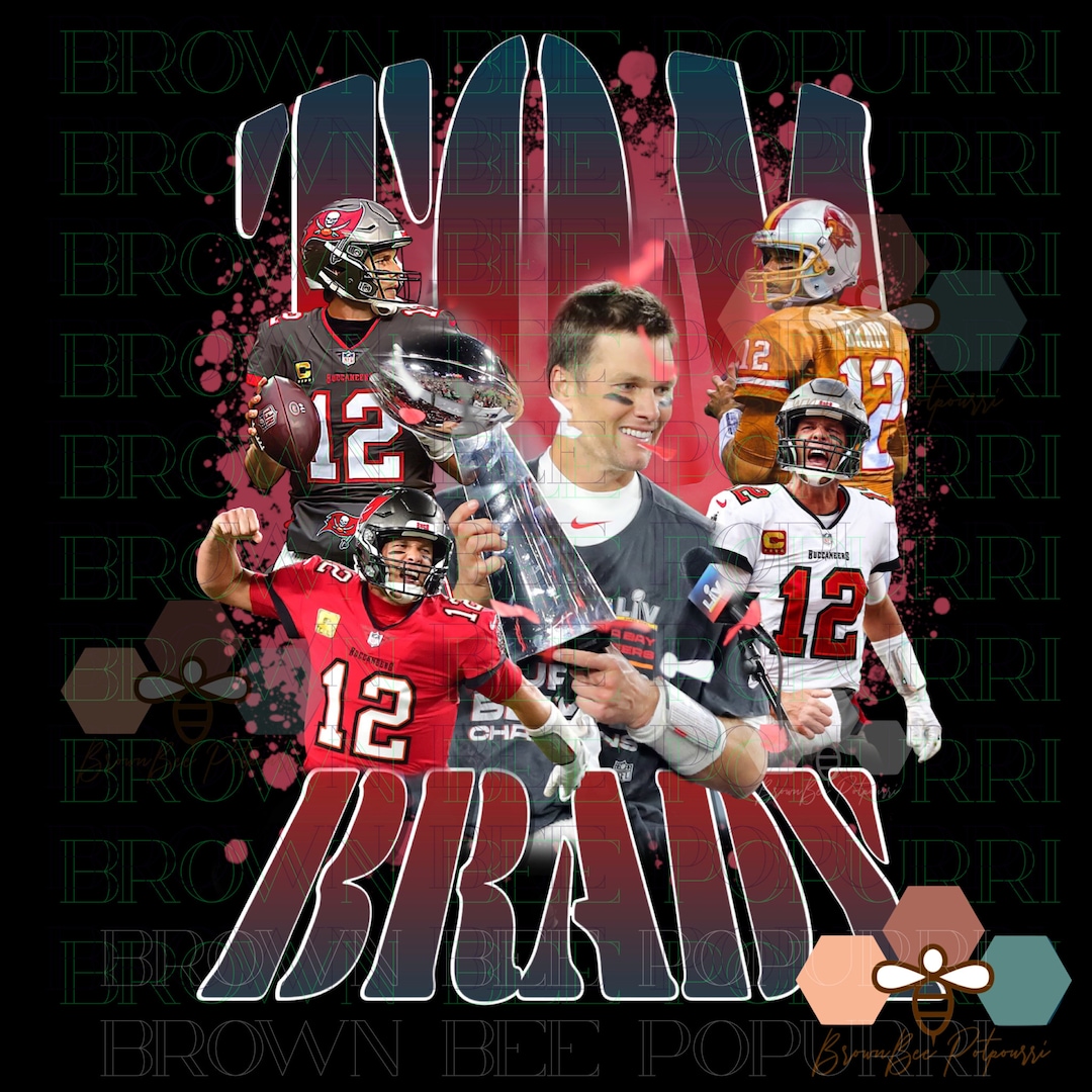 Tom Brady PNG TB12 Tampa Bay Buc for DTF Digital Print Sublimation DTG ...