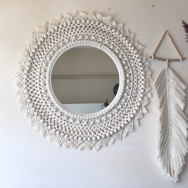 Boho Mirror - Etsy
