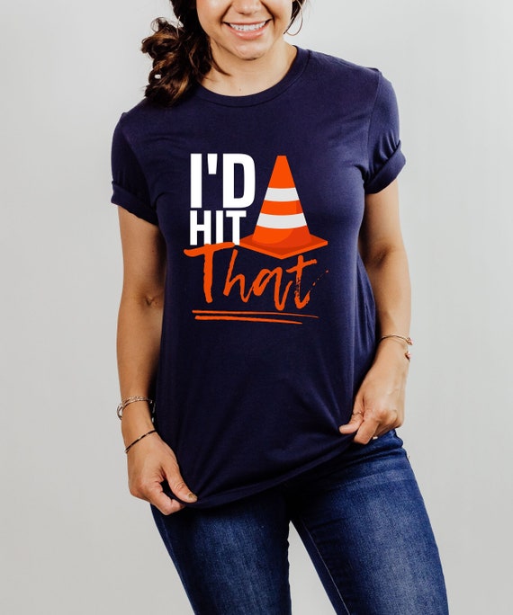 I'd Hit That Fishing Lure T Shirt Funny Cartoon Graphic Gift T