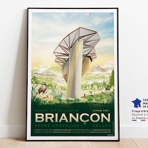 Briançon Serre Chevalier Valley poster, the Alps - World Climbing Championships - Printed on high-quality paper - Delivery to a Pickup Point®