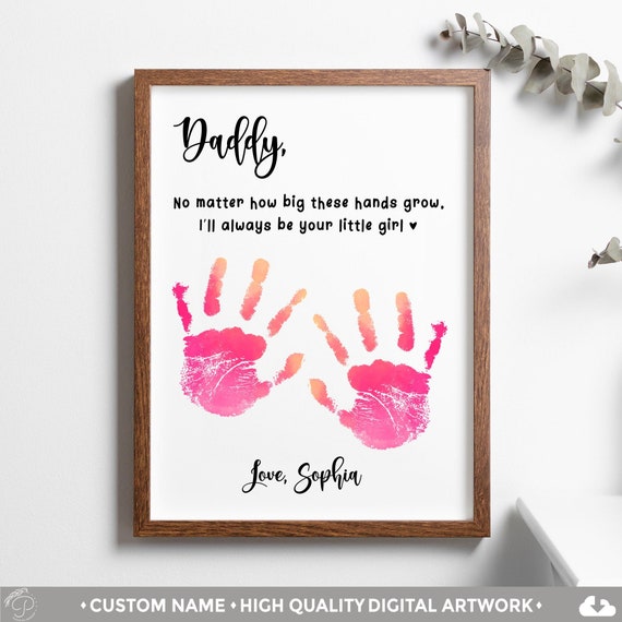 Personalized Name Wall Art Print | Custom Name Gift for Dad from Daughter | Dad Gift Wall Print | Fathers Day Print | Dad Birthday Gift