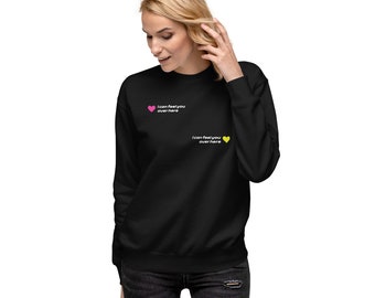 LEFT & RIGHT CREWNECK | Crewneck Sweatshirt | Comfy Sweatshirt | K-Pop Sweater | Typography Sweatshirt | JungKook Fan Gift | I Can Feel You