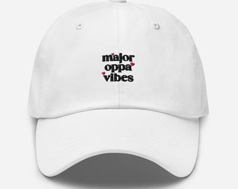 MAJOR OPPA VIBES | Dad Hat | Korean Hat | Korean Accessories | KFashion | Cute Dad Hat | Korean Fashion | KDrama Fan Gift