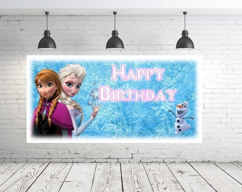 Frozen Birthday Banner ~ DIGITAL FILE ~