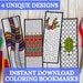 Coloring Bookmarks for Adults Printable Bookmark Digital Download ...