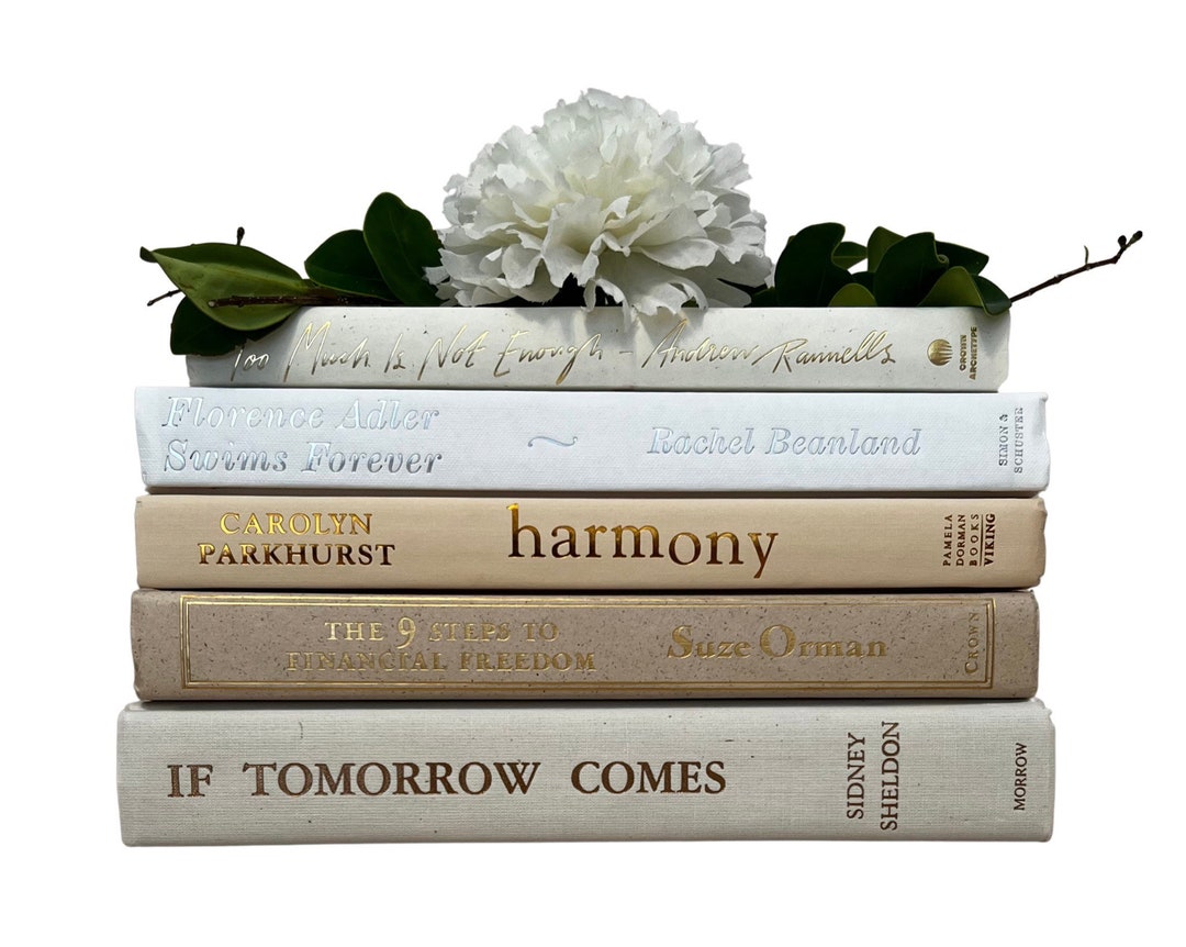Decorative Book Bundle Instant Library Stack of Books by Color Etsy