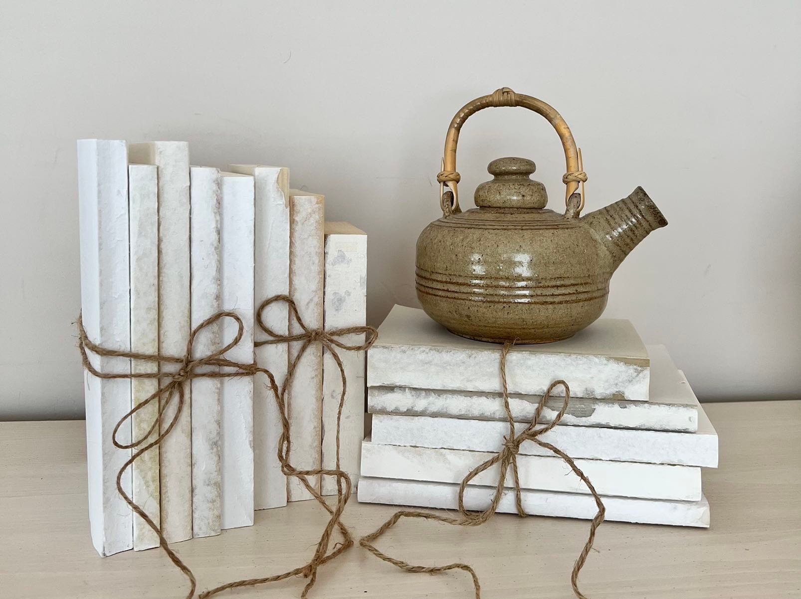 Shabby Chic Book Bundle Rustic Bookshelf Decor Book Stack Farmhouse ...