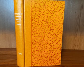 Vintage Book Secrets of Winning Bridge Copyright 1969 Gold Hardcover Vintage Book