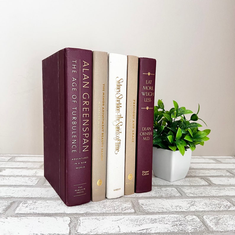 Stackable Books Decor Home Decor Book Set of Book Stack Book for Staging Book for Home ...