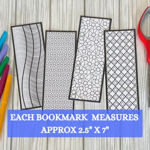 Bookmark to Color Digital Download Printable Bookmark to Color Instant ...