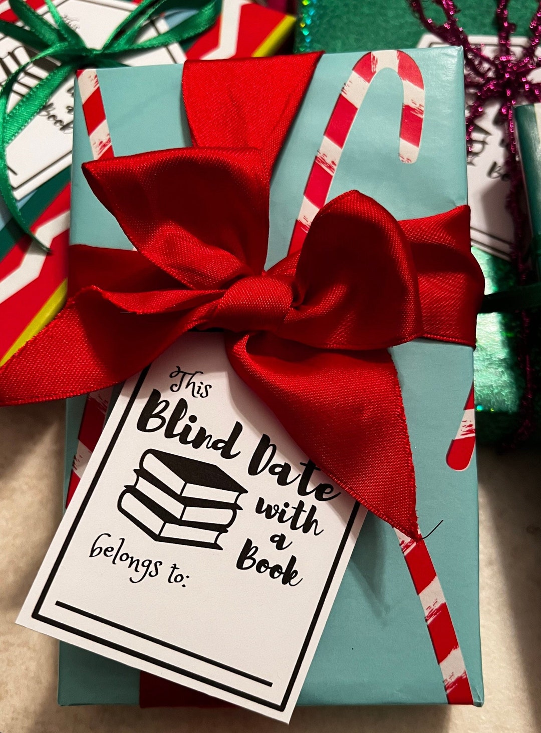 Blind Date With a Christmas Book Gift Reader Gift Book Lover Etsy