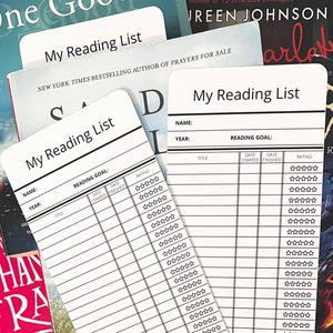 Reading List Bookmark Reading Goal Bookmark Customized Bookmark Fill In Bookmark Reading Log Tracker Reading Goal Tracker Book List Tracker image 6