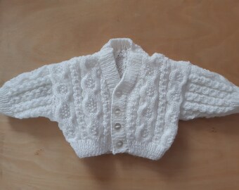 Boys Cable Cardigan 0-6mths