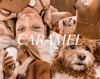 Caramel Lightroom Preset, Mobile Preset, DNG Preset, Instagram, VSCO, Digital Download