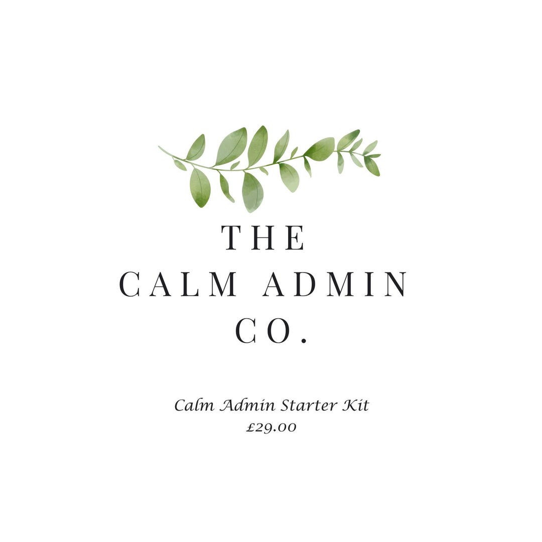 Calm Admin Starter Kit - Sop's for Solo Founders. Digital Download - Etsy