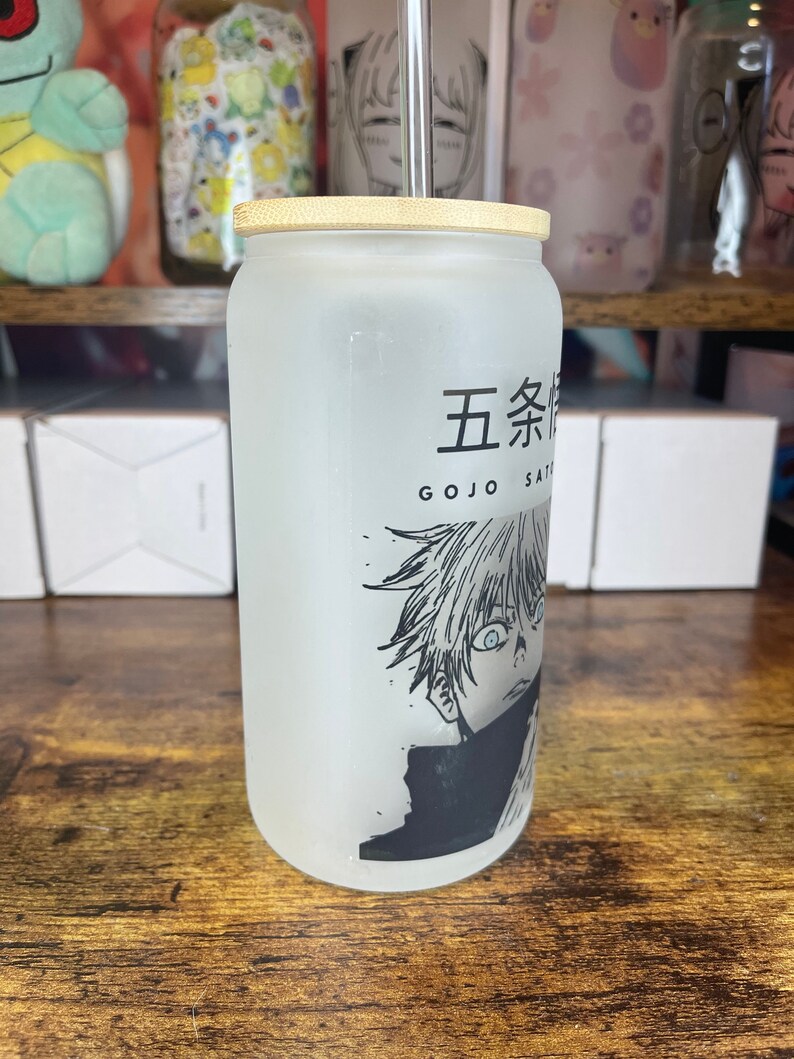 Gojo Satoru Jujutsu Kaisen Anime Coffee Cup Beer Glass | Etsy UK