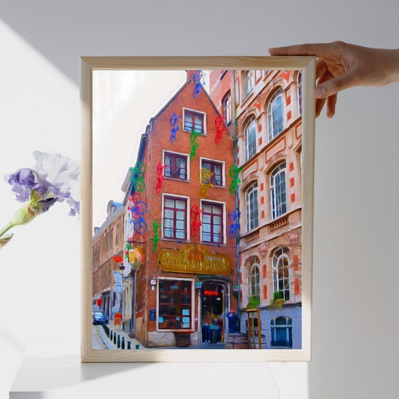 Brussels City Poster City Art City Wall Art City Print Etsy